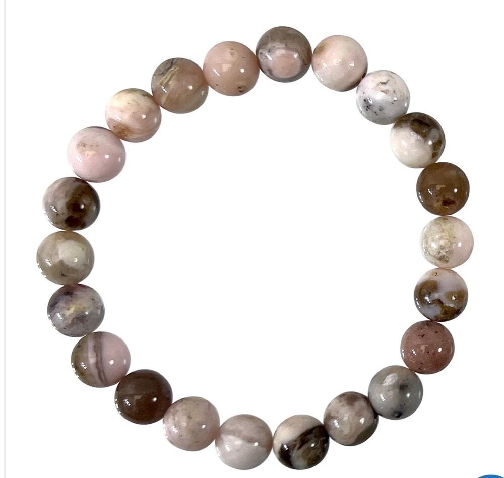 8MM Pink Opal Bracelet